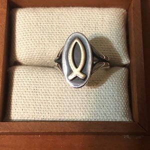 Retired and rare James Avery icthus ring